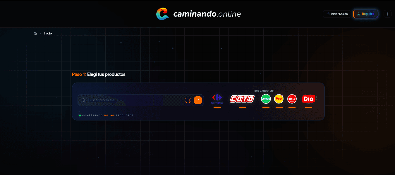 Caminando.online — Smart Price Comparator & Grocery Shopping Optimizer